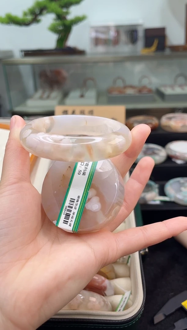 未镶嵌手镯石英质玉59圈口（赠品镯心）385549