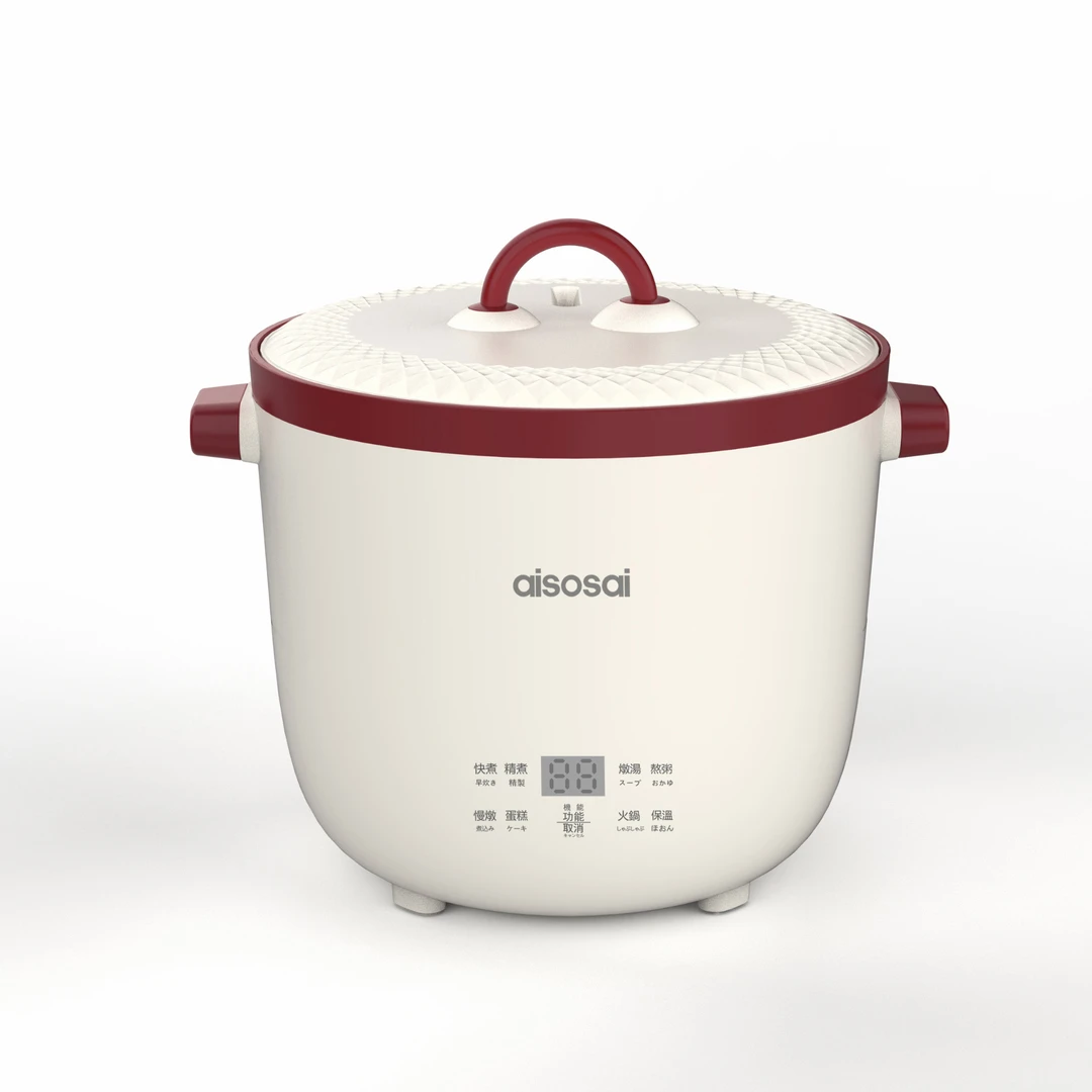 aisosai爱所爱0氟电饭锅钛晶不粘内胆2.5L电饭锅合适2-4人使用