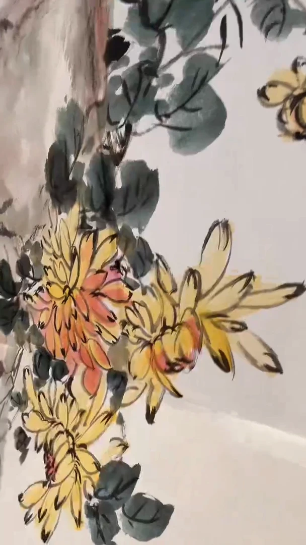国画J汪老师国画作品一件