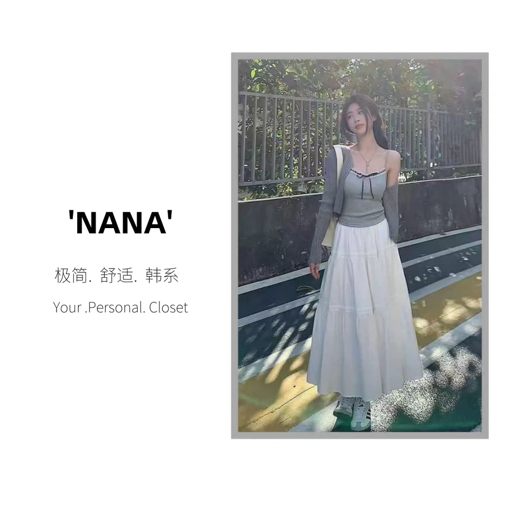 韩式清纯可人时尚百搭蛋糕裙-1876