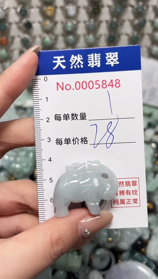 吊坠(不含链)未镶嵌翡翠5848