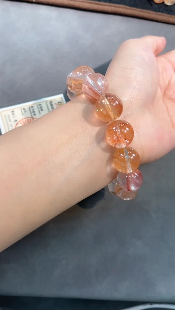 【闪购商品】水晶手链未镶嵌60号锦鲤胶花单圈15mm