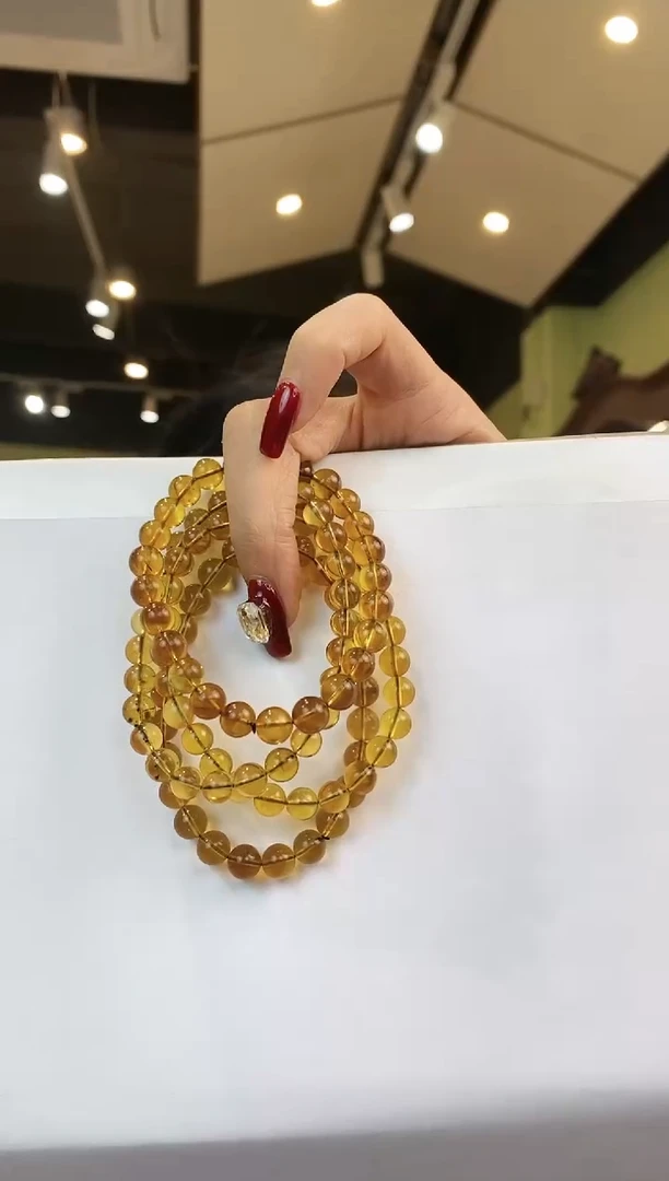 【闪购商品】琥珀手链未镶嵌多样性发一