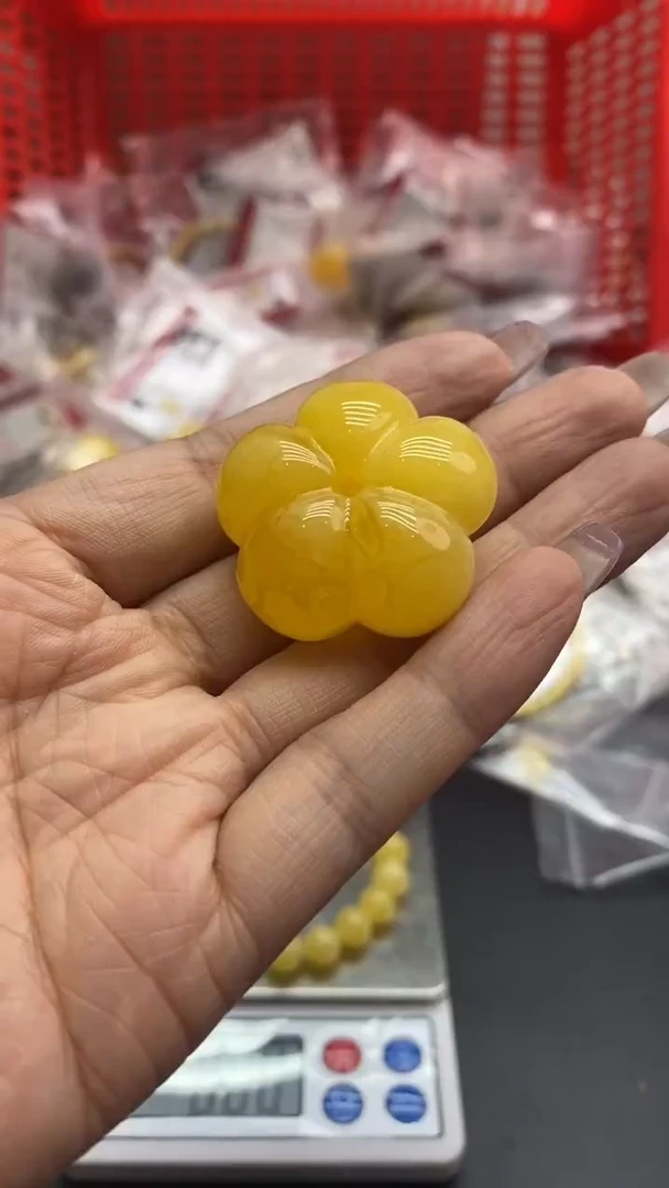 琥珀未镶嵌珠宝奇石腊***️1603