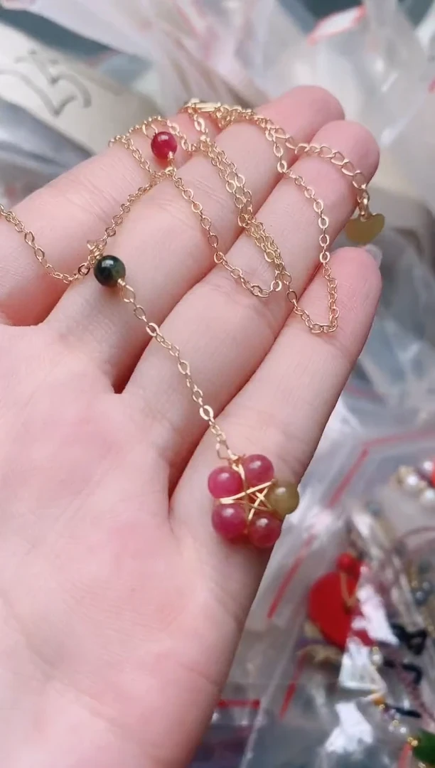 未镶嵌颈饰碧玺多样性发拍一发一