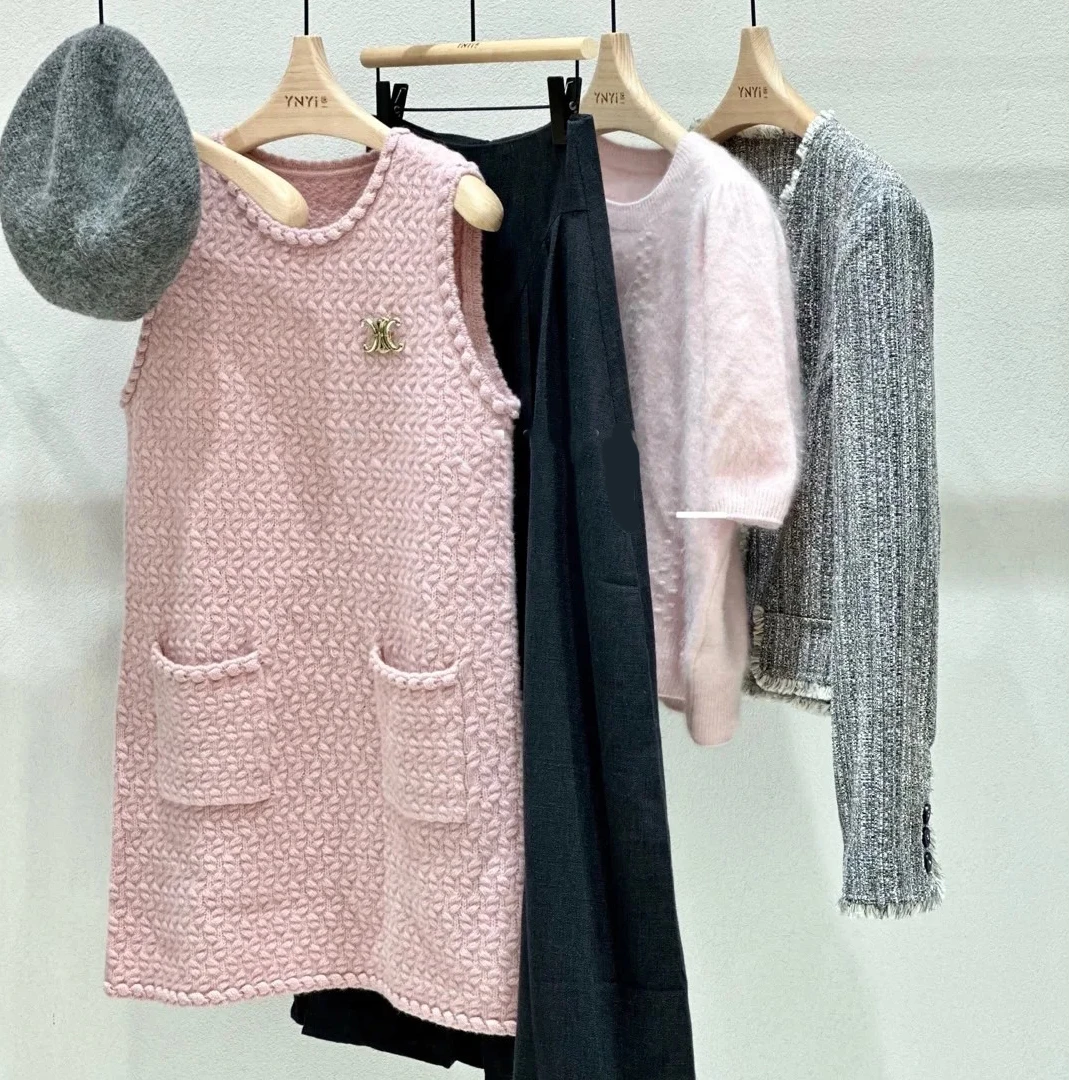 南希粗花呢连衣裙