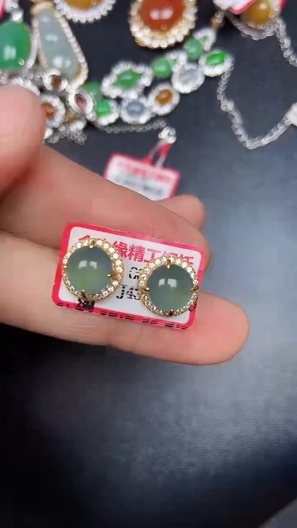 银S925镶嵌戒指翡翠1620