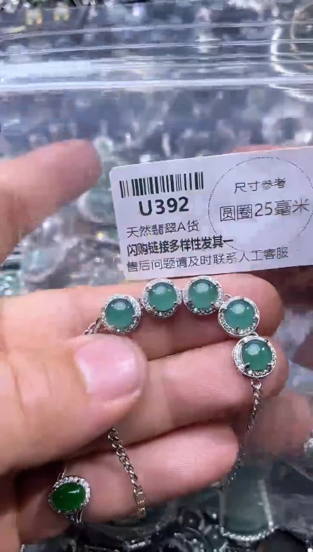 【闪购商品】翡翠颈饰未镶嵌U392手链