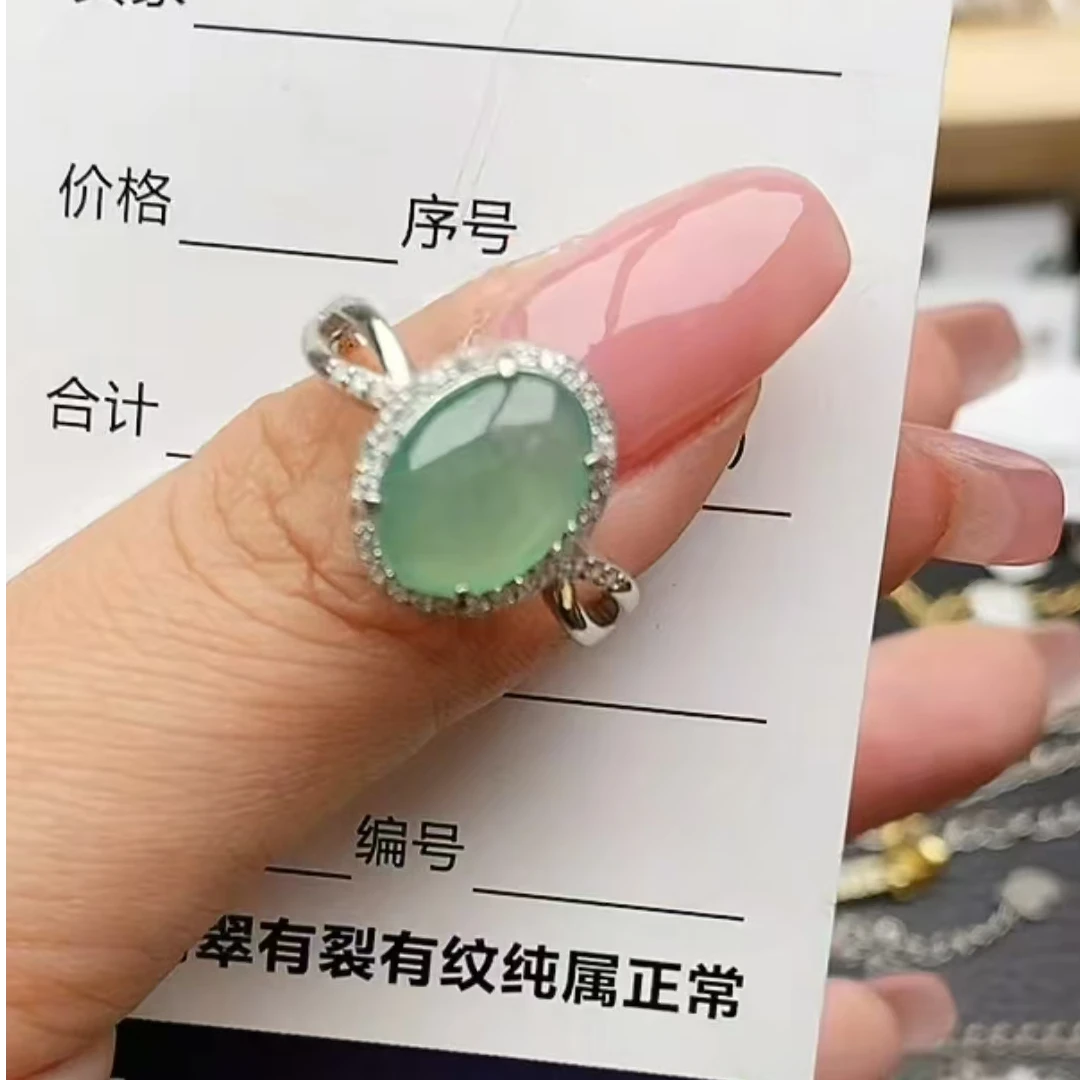 纯天然a货翡翠戒指