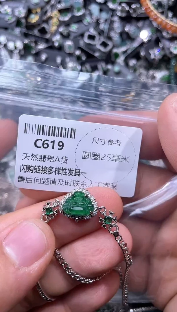【闪购商品】翡翠颈饰未镶嵌C619手链