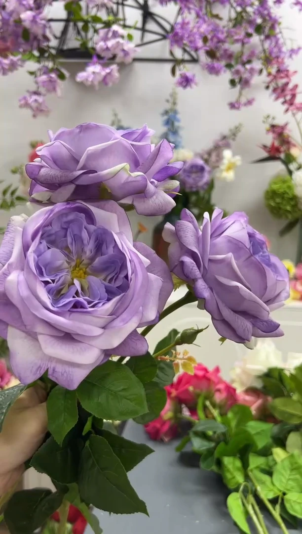 3枝紫色手感保湿朱丽叶