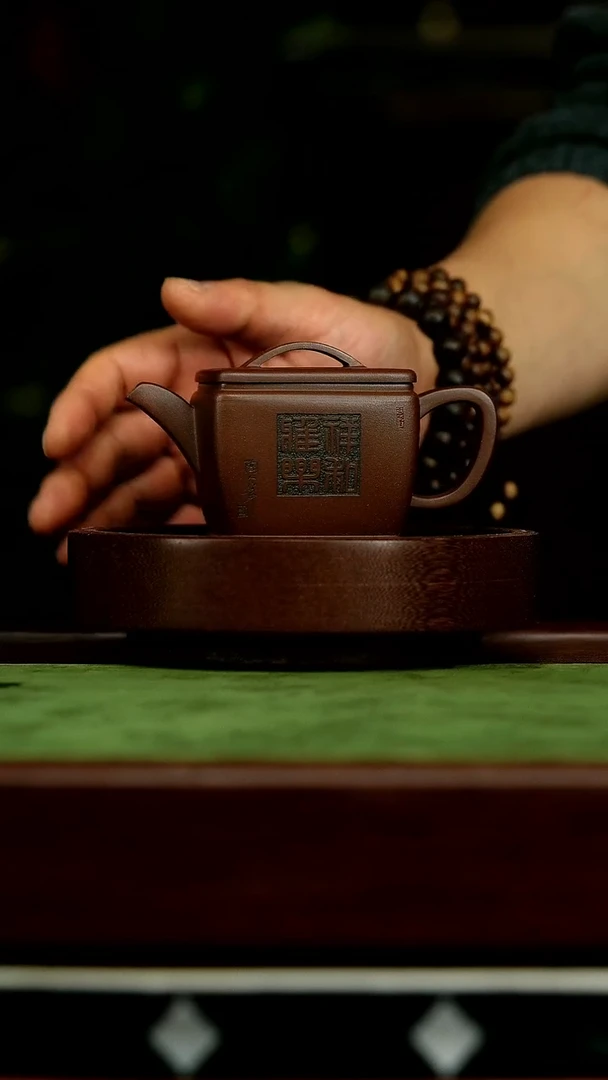茶壶紫砂f12四方汉瓦