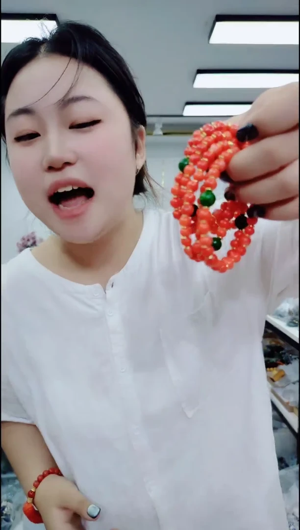 玛瑙/玉髓颈饰合金0521手串