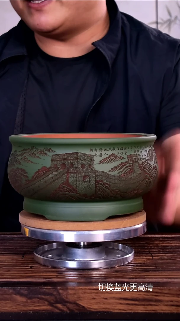 紫砂花盆紫砂花盆内口15-8