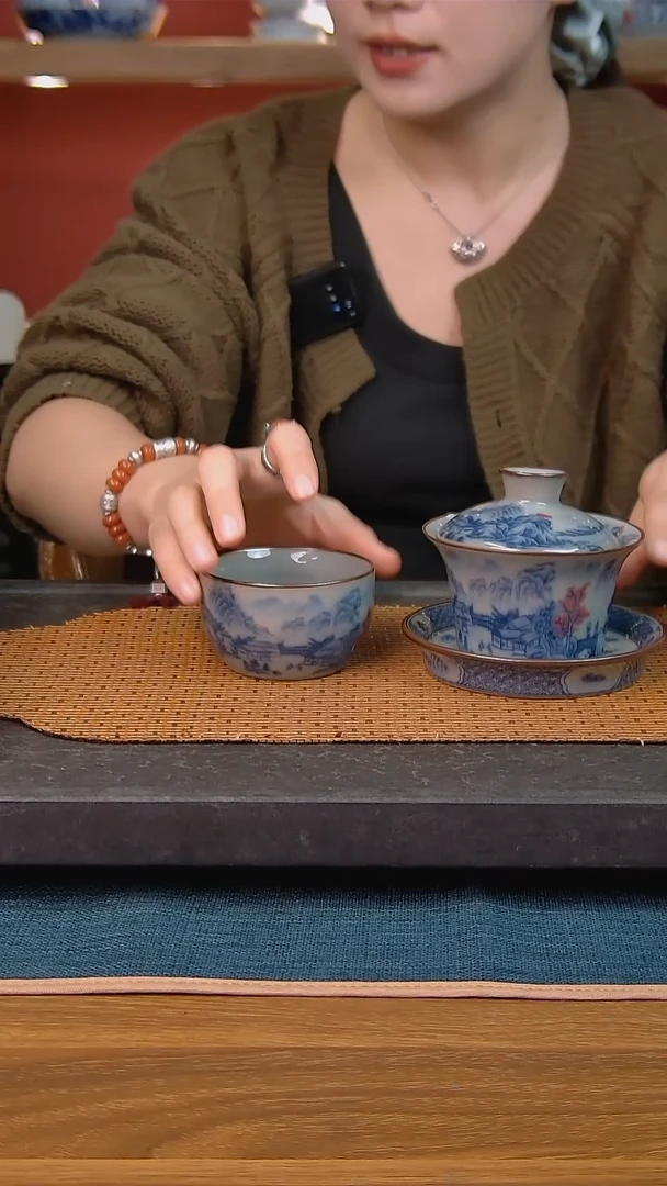 简装家用款2件套 老陶泥开片纹陶瓷茶具