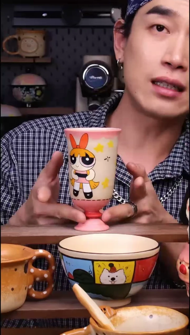 杯子景德镇可爱设计师款陶瓷