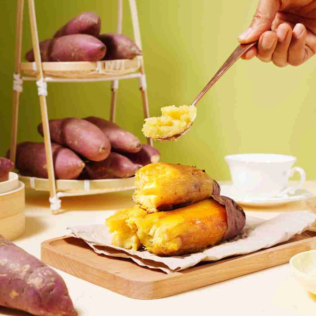 正宗高端榴莲蜜薯.红瑶玛莎莉软糯香甜番薯地瓜,沙地新鲜现挖糖化