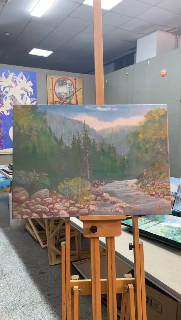 俄美协画家原创油画50*70