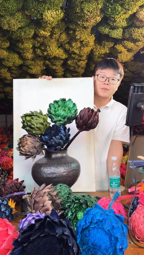 236  山前小麦 · 多色永生洋蓟5枝
