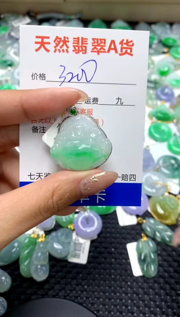 【闪购商品】翡翠颈饰18K金镶嵌111111111