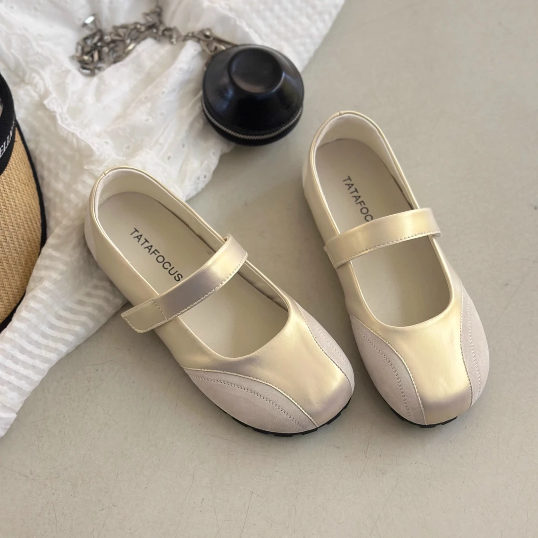 啄木鸟法式玛丽珍鞋女2025年秋季新款软底复古百搭单鞋平底芭蕾鞋