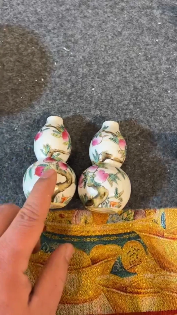 摆件瓷摆件瓷摆件桃子葫芦