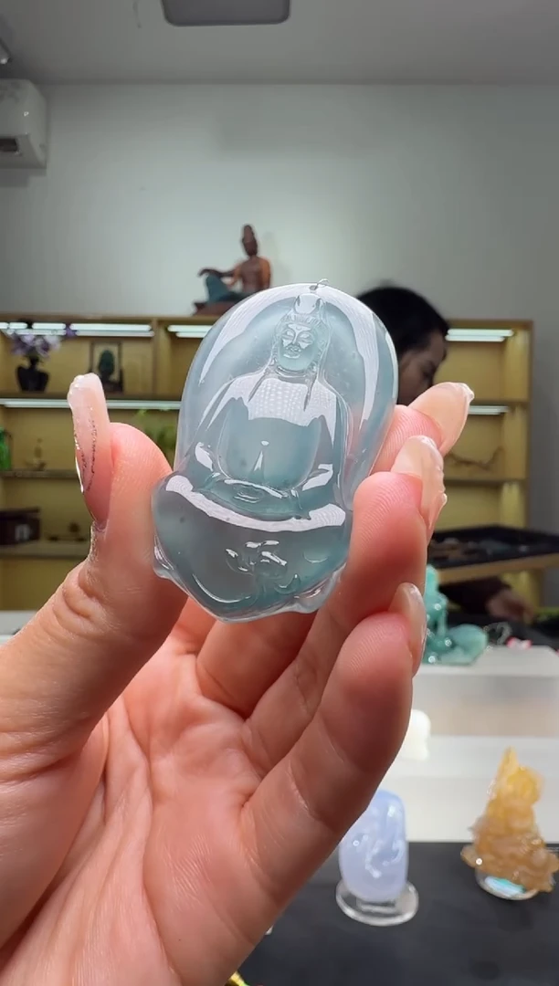 吊坠(不含链)未镶嵌翡翠观音