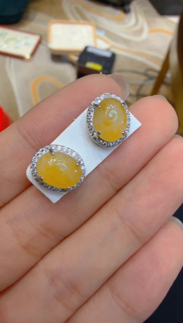 银S925镶嵌翡翠耳饰多样性团购发一件