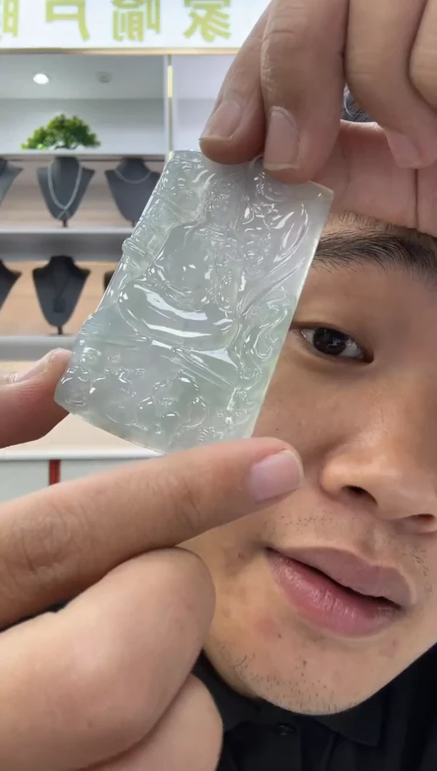 翡翠未镶嵌颈饰天然翡翠A货孤品一件