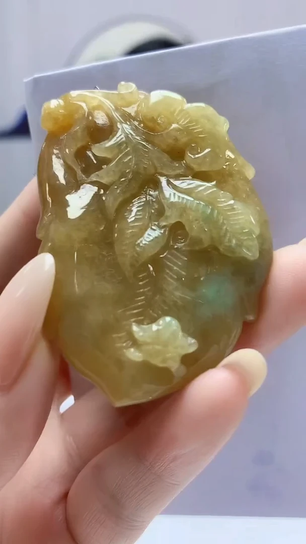 【闪购商品】定制翡翠未镶嵌0405DD-毛货挂件16