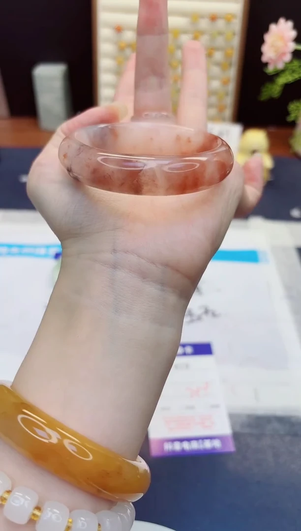 未镶嵌手镯石英质玉419-紫罗兰-圈口54