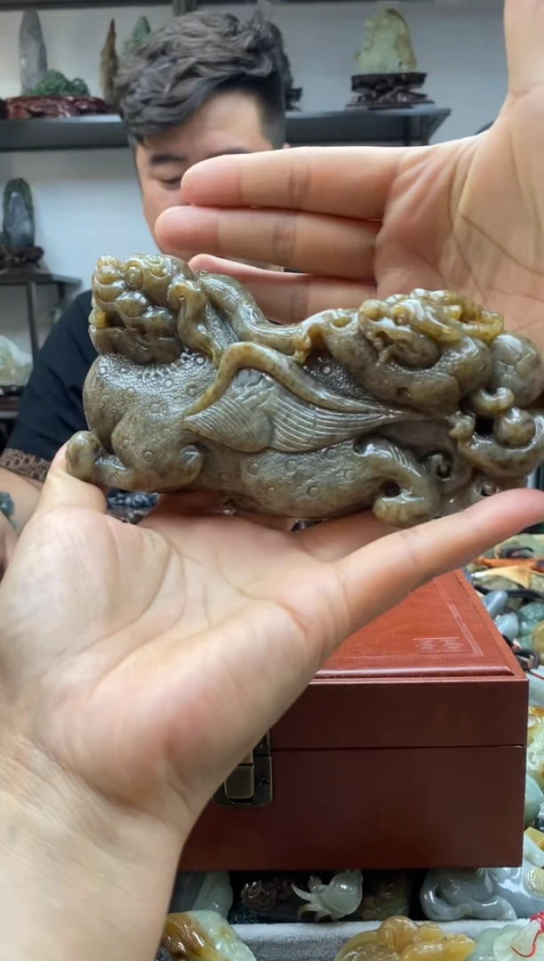 和田玉未镶嵌摆件1