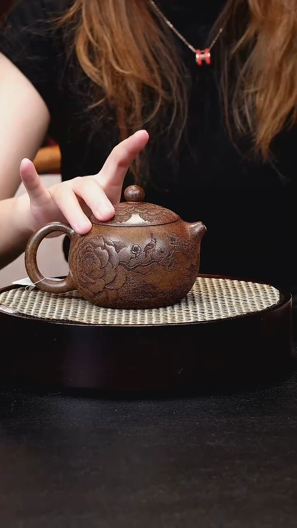 茶壶紫砂宜兴茶壶h70608