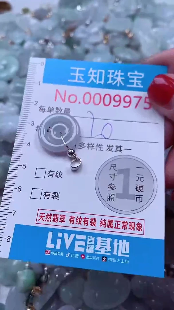 吊坠(不含链)未镶嵌翡翠9975