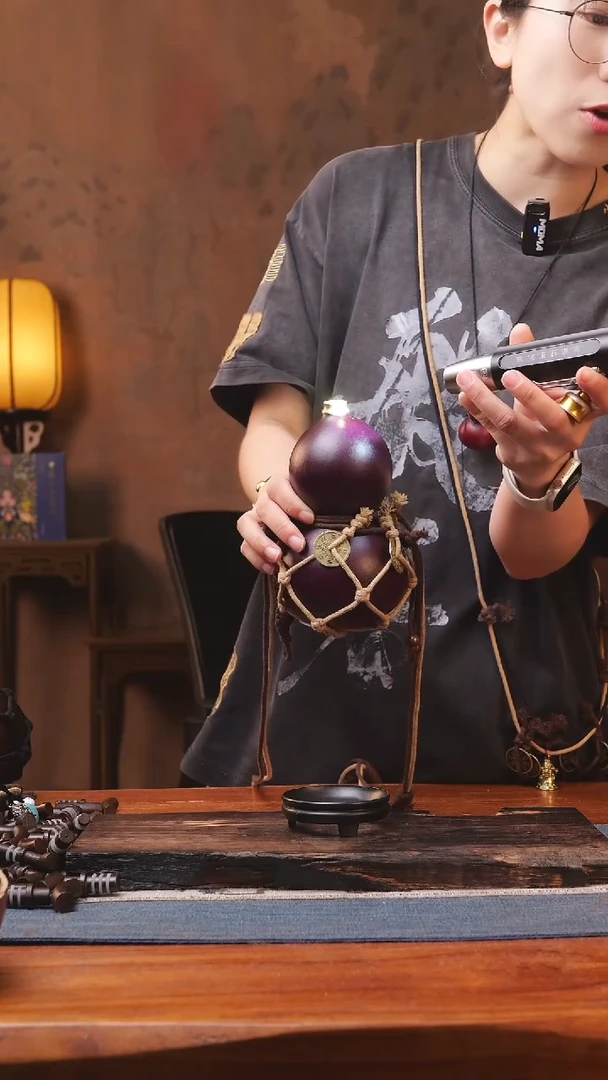 1332号精品大漆葫芦防腐防渗装水茶酒