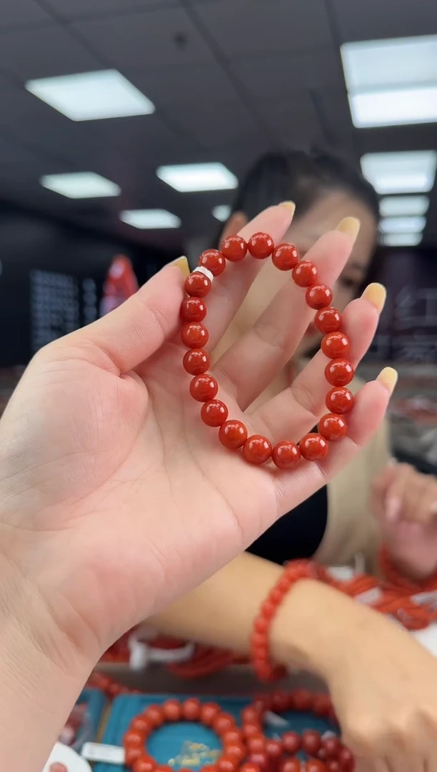 南红玛瑙珠串未镶嵌多样发其一/9/HS9992638