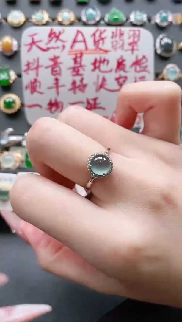 【闪购商品】翡翠戒指银S925镶嵌11111111