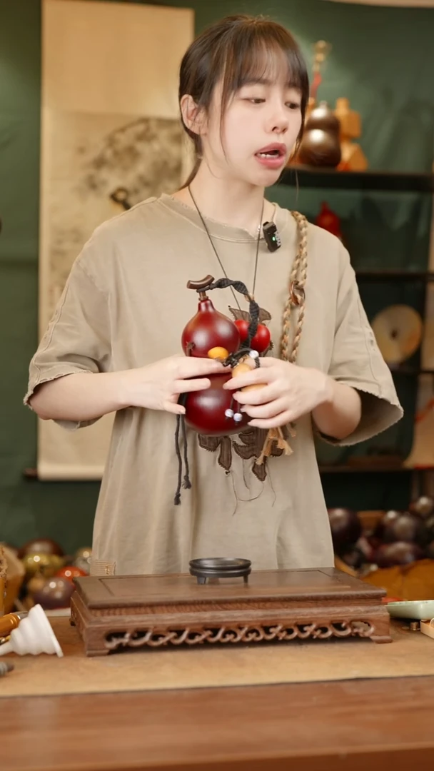 102号精品天然大漆酒葫芦一物一拍~