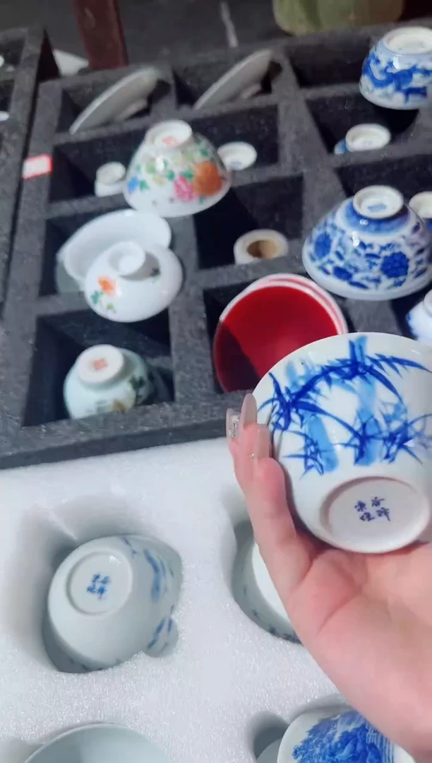瓷片景德镇瓷器茶器茶杯