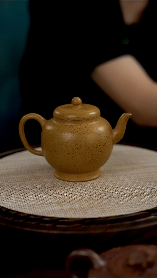 茶壶紫砂全手工紫矿绿梨金0添加一壶一检古法柴窑烧制