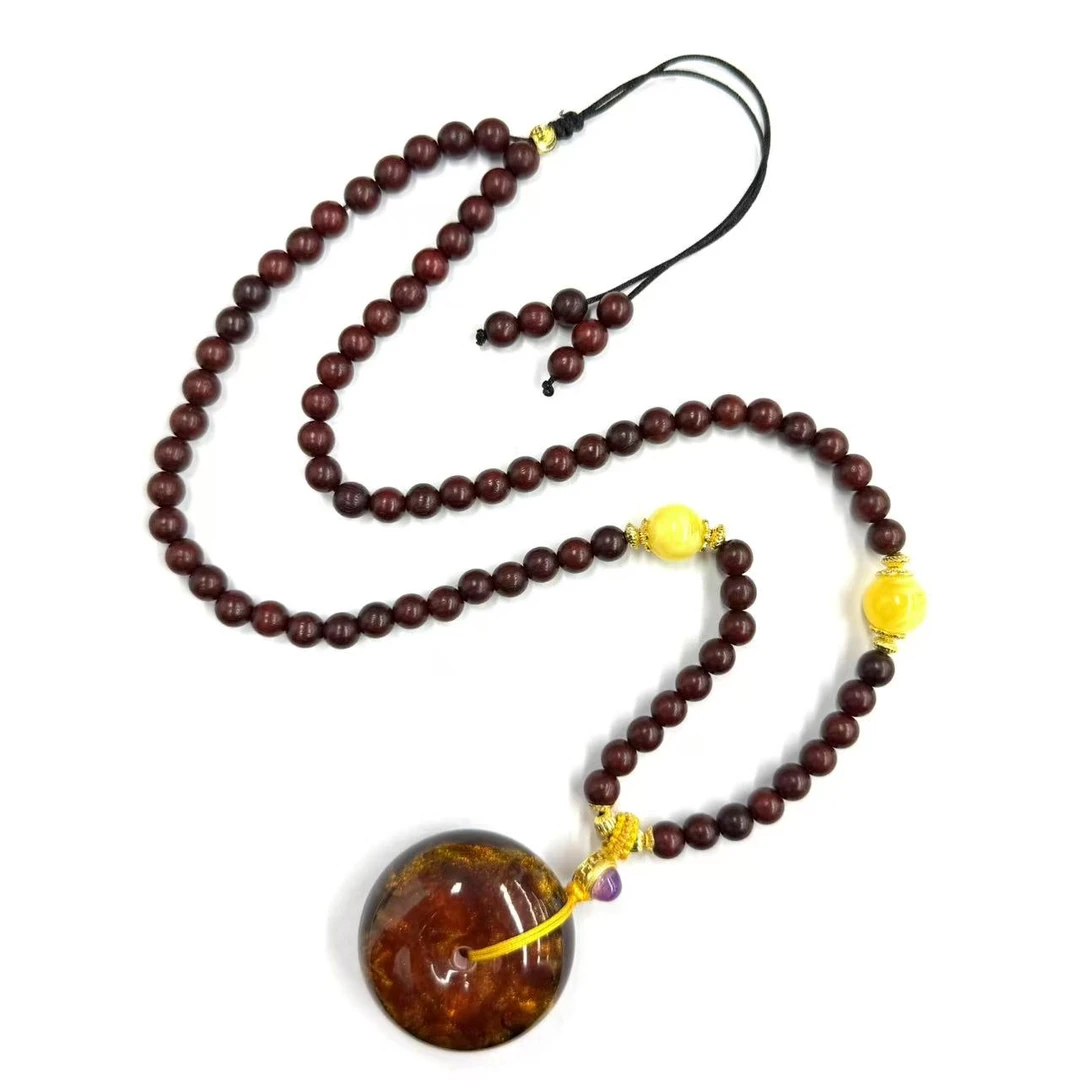 高定珠宝复古款烟s琥p公主平安扣-y2280