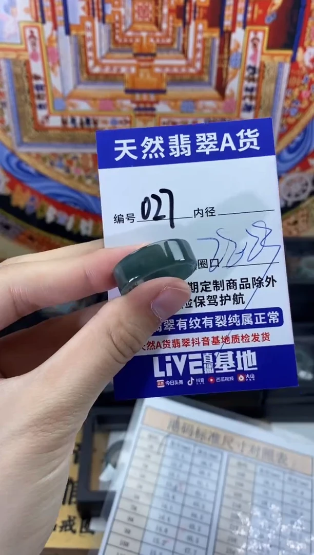 未镶嵌戒指翡翠027