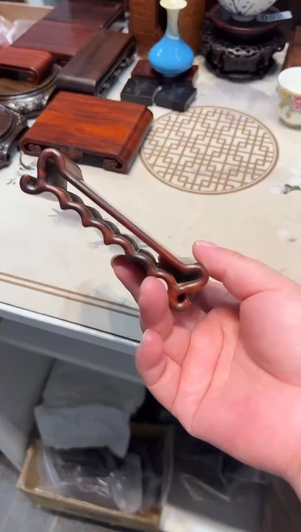 红酸枝工艺品底座