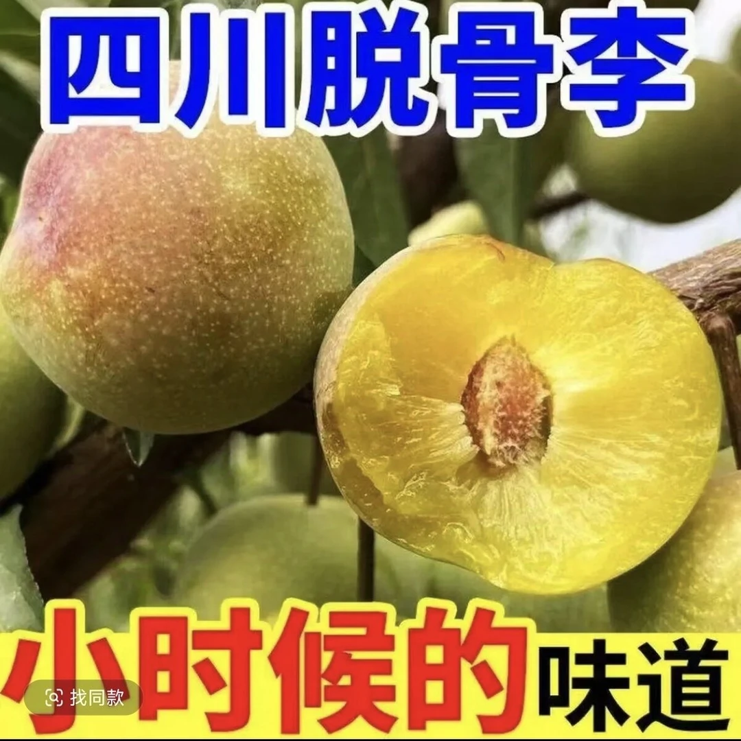 四川高山新鲜应季脱骨半边红茵红李脆甜多汁爽口肉厚