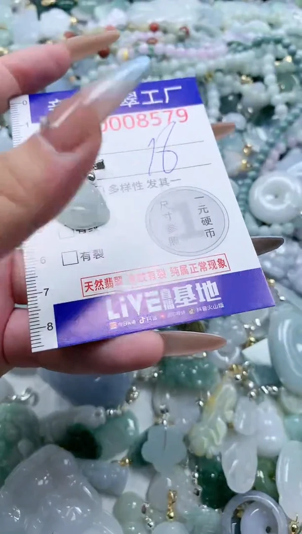 翡翠未镶嵌吊坠(不含链)8579