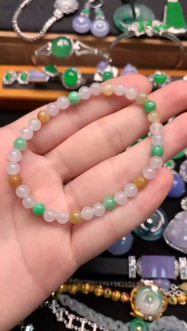 未镶嵌手串翡翠翡翠