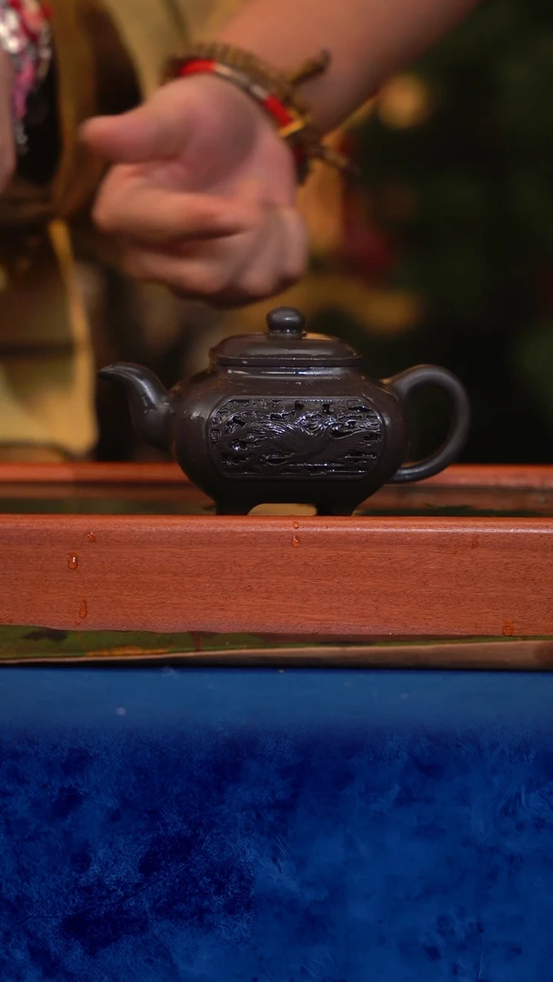 紫砂 宜兴紫砂 LJY 云雾  传炉镂空