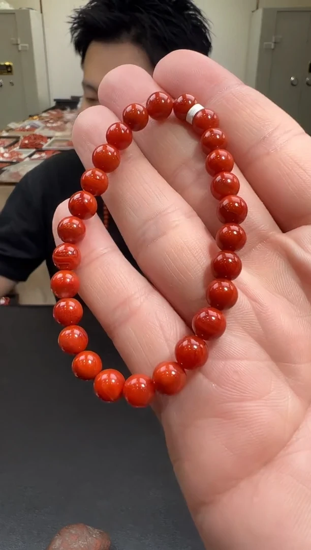 【闪购商品】南红玛瑙手链未镶嵌天然南红7mm/yz01603多样性发货