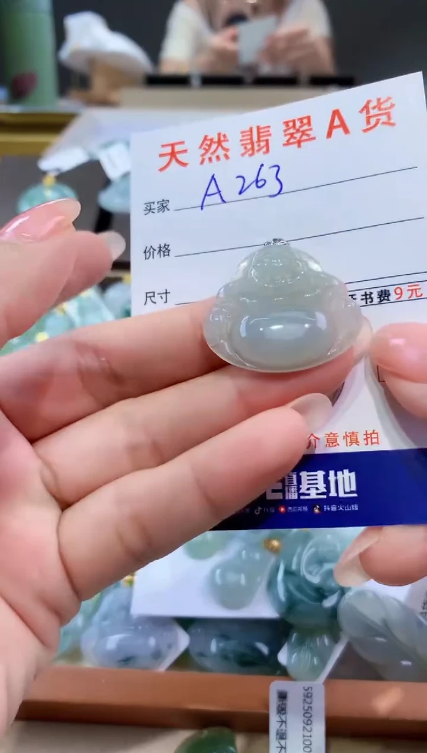颈饰未镶嵌翡翠天然翡翠A货挂件
