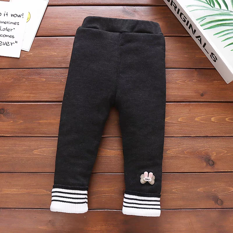 4858男女童打底裤冬季加厚婴儿女宝宝棉裤外穿洋气三层加厚保暖